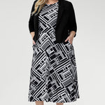 Proudly designed and made in Australia, the Janine Dress is a wardrobe essential for women who value quality craftsmanship, flattering cuts, and effortlessly chic design. Available in sizes 8-24.