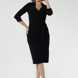 Jett Wrap Dress in Black