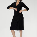 Jett Wrap Dress in Black