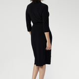 Jett Wrap Dress in Black