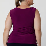 Crafted in a bold magenta colour, this top is perfect for pairing with both plain pieces for a pop of vibrant colour or prints for a fun, mixed-media look. Its straight hem offers great styling versatility, allowing it to be tucked in for a polished, professional look or left out for a more relaxed, easygoing style.