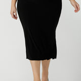 Andi Midi Tube Skirt in Black