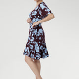 Julie Dress in Plum Dispersia
