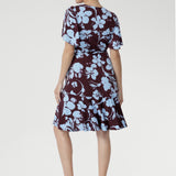 Julie Dress in Plum Dispersia