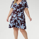 Julie Dress in Plum Dispersia