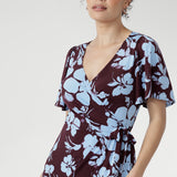 Julie Dress in Plum Dispersia