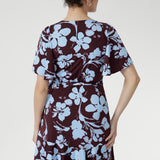 Julie Dress in Plum Dispersia