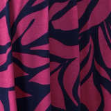 Pink Jersey Jungle print fabric for Leina & Fleur