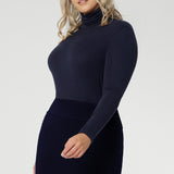 Kean Knit Top in Navy