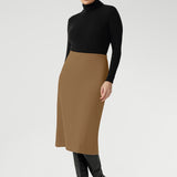Landry Midi Skirt in Caramel