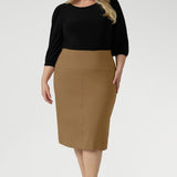 Landry Midi Skirt in Caramel