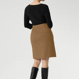 Landry Mini Skirt in Caramel