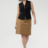 Landry Mini Skirt in Caramel