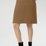 Landry Mini Skirt in Caramel