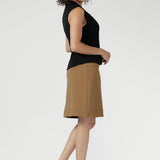 Landry Mini Skirt in Caramel
