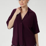 Leo Shacket in Claret