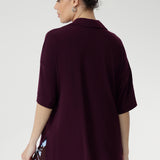 Leo Shacket in Claret