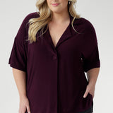 Leo Shacket in Claret
