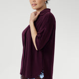 Leo Shacket in Claret