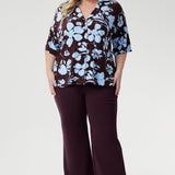 Leo Shacket in Plum Dispersia