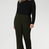 Lesley Bootcut Pant in Olive