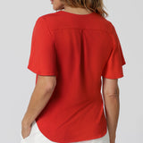 Lila Top in Tangerine Bamboo