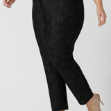 Lulu Tailored Pant in Brown Leopard