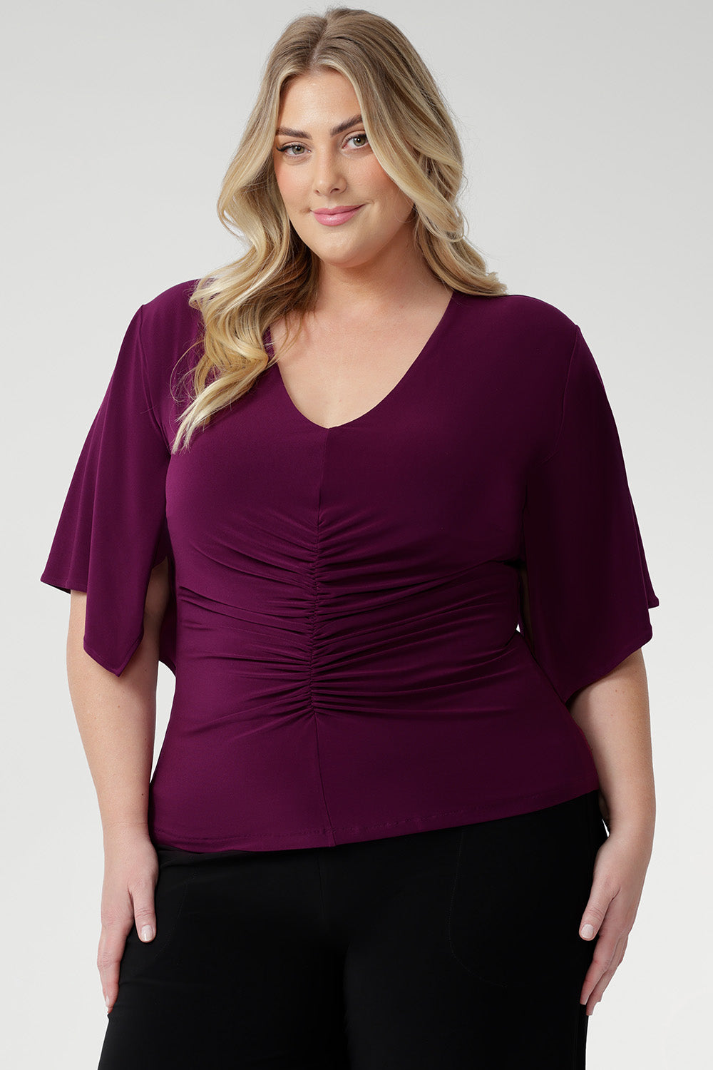 Designed with subtle bust darts for enhanced fit and a clean straight hemline for a polished silhouette, the Luna Top is a versatile staple for any work-to-weekend wardrobe. Proudly designed and made in Australia, this piece combines quality craftsmanship with timeless style.