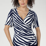 Lyle Top in Navy Ripple