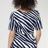 Lyle Top in Navy Ripple