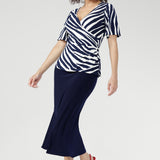 Lyle Top in Navy Ripple