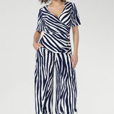 Lyle Top in Navy Ripple