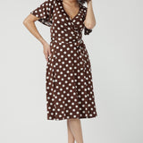 Maggie Dress in Choc Spot