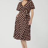 Maggie Dress in Choc Spot