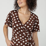 Maggie Dress in Choc Spot