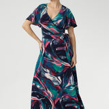 Maggie Maxi Wrap Dress in Soiree