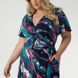 Maggie Maxi Wrap Dress in Soiree