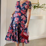 Mavis Dress in Perfect Peony