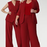  Now available in a striking red, it pairs seamlessly with pieces from our Soft Suiting collection for a cohesive, polished ensemble.