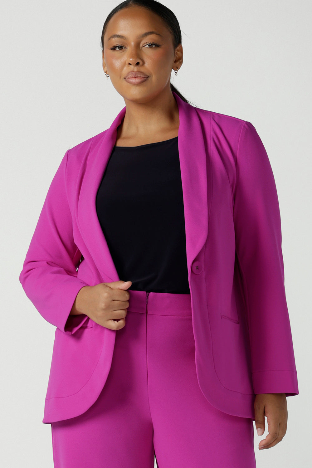Merit Blazer in Pink | Leina & Fleur | Women's Tailored Blazers