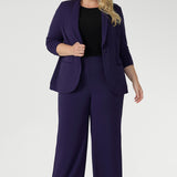 Merit Blazer in Purple
