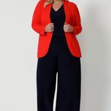 Merit Blazer in Tangerine