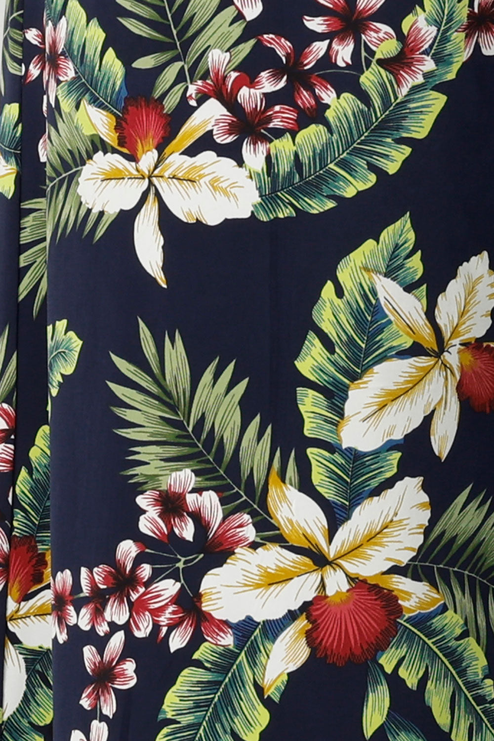 Soft jersey in Merriment Tropical Christmas print  for Australian made fashion label Leina & Fleur size 8 -24. 