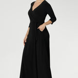 Choose your perfect sleeve style—whether it’s the classic 3/4 sleeve, a soft fluted sleeve, or a dramatic bishop sleeve—along with your ideal length, available in both midi and maxi options.
