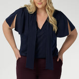 Michael Shirt in Navy is an Australian made Garment for women in Australia and New Zealand. Leina + Fleur is a women’s retail brand that proudly stocks sizes from 8-24.