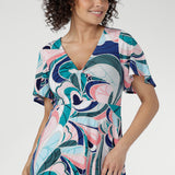 Milly Dress in Mineral Swirl