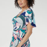 Milly Dress in Mineral Swirl