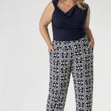 Effortlessly refined and endlessly versatile, the best-selling Monroe Pant is crafted from our signature luxe dry-touch stretch jersey, offering a soft, fluid drape that flatters every silhouette. Designed for all-day comfort without compromising on style.