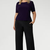 The Monroe Pant is our best-selling workwear pant, crafted from a luxurious heavy-weight jersey that drapes beautifully and offers all-day comfort. Designed for the modern woman, these pants are part of our Fluid Suiting collection, making them the perfect choice for a soft-tailored look. 