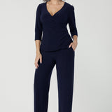 Monroe Pant in Navy